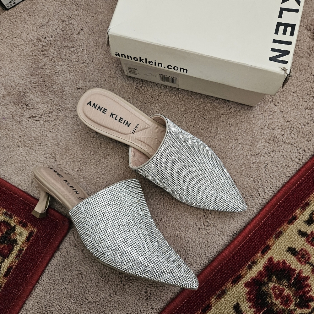NWT ☆ Anne Klein "BLING" Mules/Shoes, Size 6.5, Brand NEW!